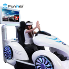 Участвовать в гонке виртуальной реальности Immersive идет игровой автомат VR имитатора автомобиля Karts для детей